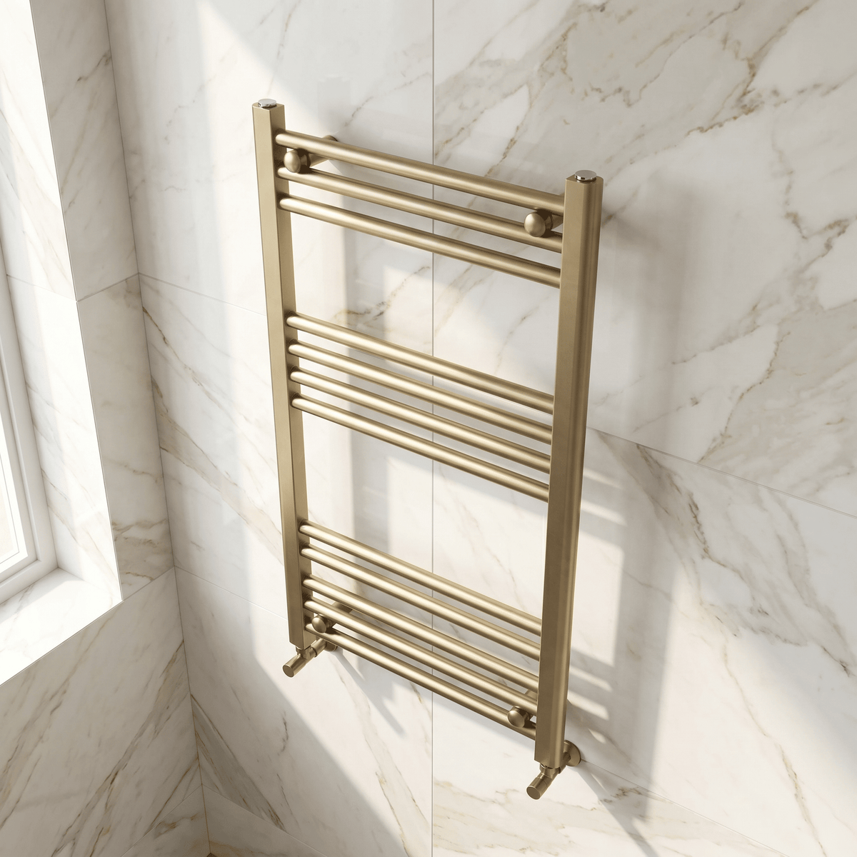 [BHSL85080] Balterley Straight Towel Radiator - Choice of Size and Colour - Lifestyle 2