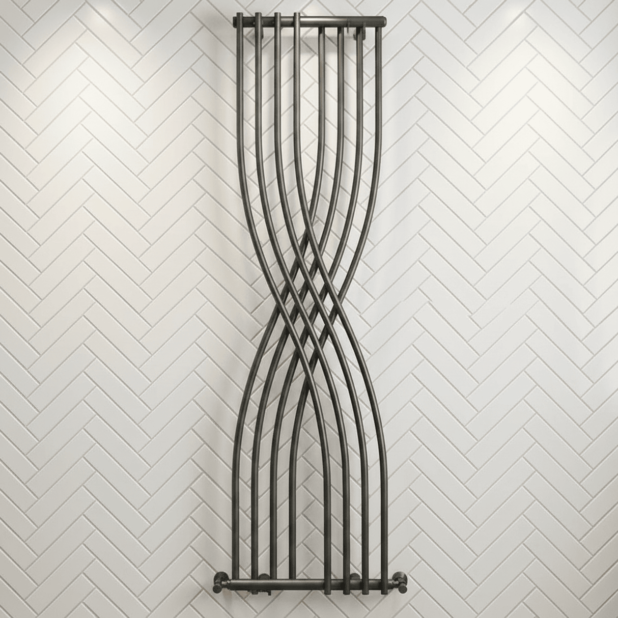[BHSPA94] Balterley Spirit Curved Designer Radiator, 1775mm x 450mm - Gloss White - Silo