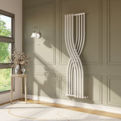 [BHSPW94] Balterley Spirit Curved Designer Radiator, 1775mm x 450mm - Gloss White - Lifestyle 2