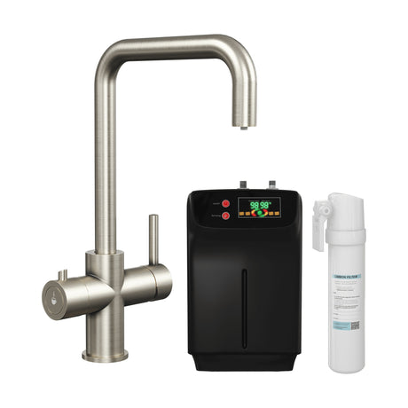 [BKHT1205DL] Fulford 3 in 1 Boiling Water Tap Kit, Instant Hot Water Tap with Dual Lever Handles, Tank and Filter - Choice of Colour - Cutout