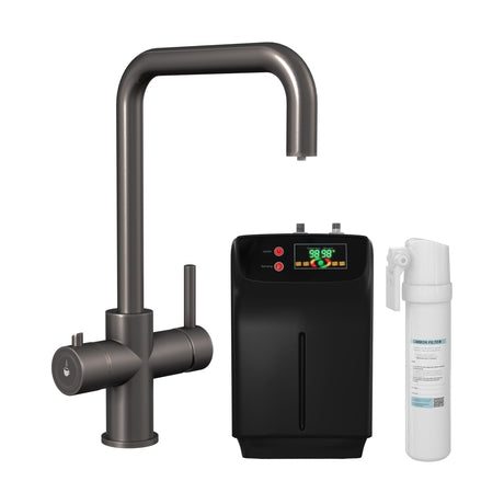 [BKHT705DL] Fulford 3 in 1 Boiling Water Tap Kit, Instant Hot Water Tap with Dual Lever Handles, Tank and Filter - Choice of Colour - Cutout