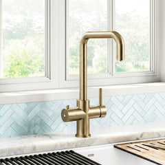 [BKHT805DL] Fulford 3 in 1 Boiling Water Tap Kit, Instant Hot Water Tap with Dual Lever Handles, Tank and Filter - Choice of Colour - Silo