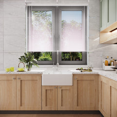 [BKS204W] Single Bowl Fireclay Ceramic Butler Kitchen Sink with Ledge , Overflow & Waste - Lifestyle 1