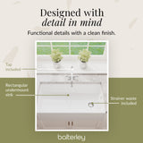 90cm Fireclay Ceramic Belfast Kitchen Sink Bundle with French Classic Tap & Waste