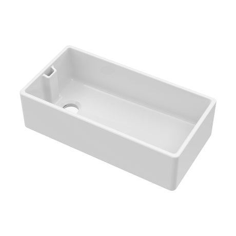 [BKS221] Single Bowl Fireclay Ceramic Belfast Kitchen Sink - Multiple Sizes Available - Cutout