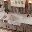 [BKS222WT2] Traditional Single Bowl Fireclay Ceramic Belfast Sink with Mono Kitchen Sink Mixer Tap - Silo