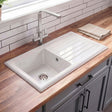 [BKS231] 101cm Inset Counter Top Fireclay Ceramic Kitchen Sink - Multiple Options Available - Silo