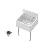 Single Bowl  Fireclay Ceramic Cleaner Sink w.Grid - Multiple Sizes and Accessories