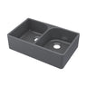 [BKS238] Double Bowl Fireclay Ceramic Butler Kitchen Sink with Full Weir - 795mm - Choice of Colour - Cutout
