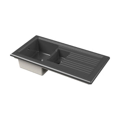 [BKS244] 101cm Inset Counter Top Fireclay Ceramic Kitchen Sink - Multiple Options Available - Cutout