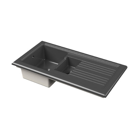 [BKS244] 101cm Inset Counter Top Fireclay Ceramic Kitchen Sink - Multiple Options Available - Cutout