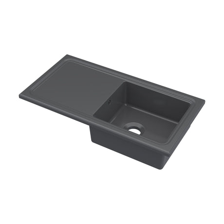 [BKS247] 101cm Inset Counter Top Fireclay Ceramic Kitchen Sink - Multiple Options Available - Cutout