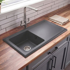 [BKS247] 101cm Inset Counter Top Fireclay Ceramic Kitchen Sink - Multiple Options Available - Silo