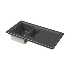 [BKS248] 101cm Inset Counter Top Fireclay Ceramic Kitchen Sink - Multiple Options Available - Cutout