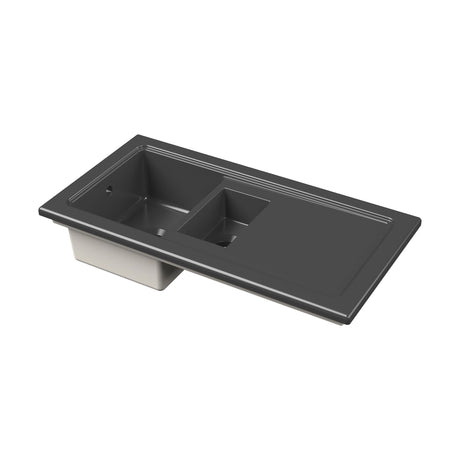 [BKS248] 101cm Inset Counter Top Fireclay Ceramic Kitchen Sink - Multiple Options Available - Cutout