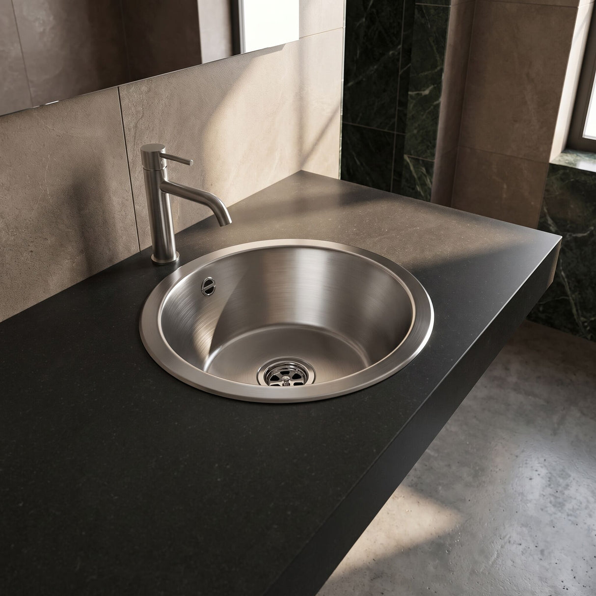[BKS25230] Mini Bowl Stainless Steel Kitchen Sink with Waste Kit, 355 x 170mm - Lifestyle 2