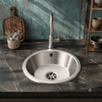 [BKS25230] Mini Bowl Stainless Steel Kitchen Sink with Waste Kit, 355 x 170mm - Silo