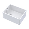[BKS263] Traditional Fireclay Ceramic Belfast Sink with Overflow, Single Bowl - 595mm - Cutout