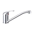 [BKT001] Contemporary Single Lever Kitchen Mixer Tap, Chrome - Cutout