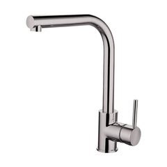 [BKT003BN] Traditional Single Lever Kitchen Mixer Tap - Brushed Nickel - Cutout