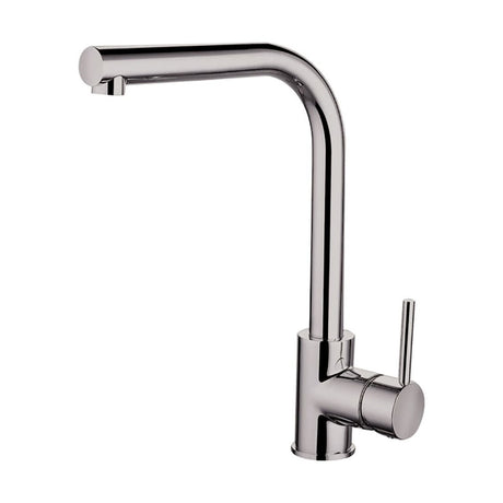 [BKT003BN] Traditional Single Lever Kitchen Mixer Tap - Brushed Nickel - Cutout