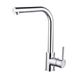 [BKT003] Traditional Single Lever Kitchen Mixer Tap - Chrome - Cutout
