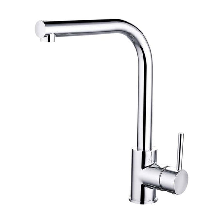 [BKT003] Traditional Single Lever Kitchen Mixer Tap - Chrome - Cutout