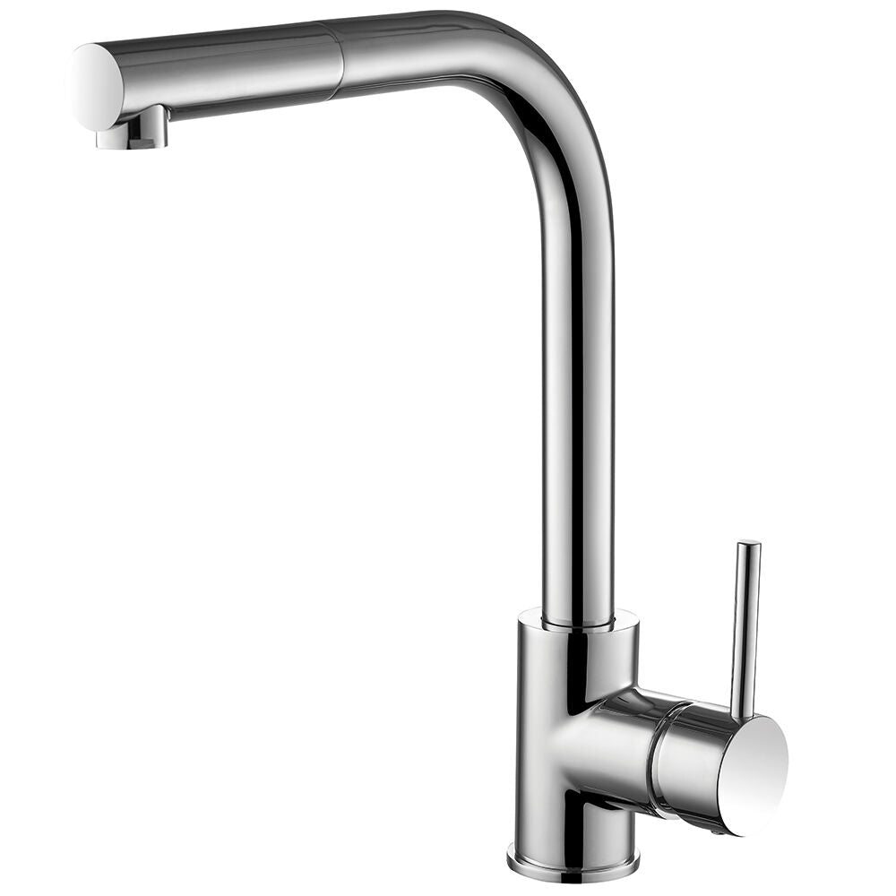 [BKT004BN] Contemporary Single Lever Round Kitchen Sink Mixer Tap, Choice of Colour - Cutout