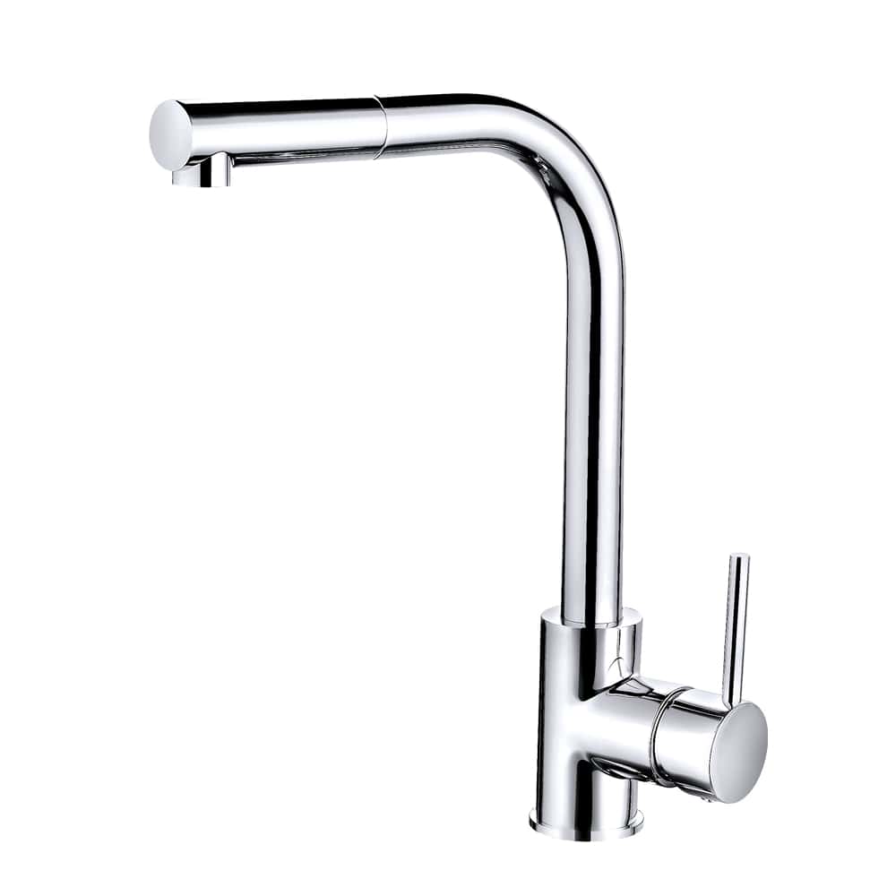 [BKT004] Contemporary Single Lever Round Kitchen Sink Mixer Tap, Choice of Colour - Cutout