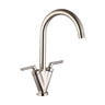 [BKT005BN] Contemporary Dual Lever Round Kitchen Sink Mixer Tap, Choice of Colour - Cutout