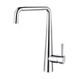 [BKT008] Balterley Contemporary Pull Out Single Lever Kitchen Mixer Tap with Square Swivel Spout & Chrome Finish - Cutout