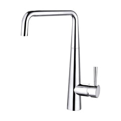 [BKT008] Balterley Contemporary Pull Out Single Lever Kitchen Mixer Tap with Square Swivel Spout & Chrome Finish - Cutout