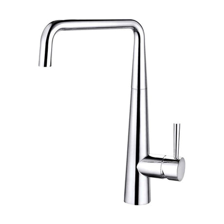 [BKT008] Balterley Contemporary Pull Out Single Lever Kitchen Mixer Tap with Square Swivel Spout & Chrome Finish - Cutout