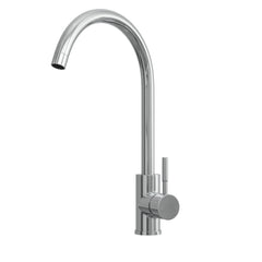 [BKT1310] Modern Round Kitchen Sink Mixer Tap Single Lever, Top-Fix Installation, 355 x 90 x 245 mm - Choice of Colour - Cutout