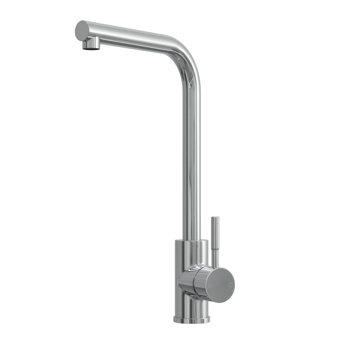 Modern L-Neck Kitchen Sink Mixer Tap Single Lever, Top Fix Installation – 347 x 90 x 245 mm - Choice of Colour