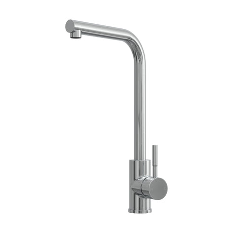 [BKT1330] Modern L-Neck Kitchen Sink Mixer Tap Single Lever, Top Fix Installation, 347 x 90 x 245 mm - Choice of Colour - Cutout