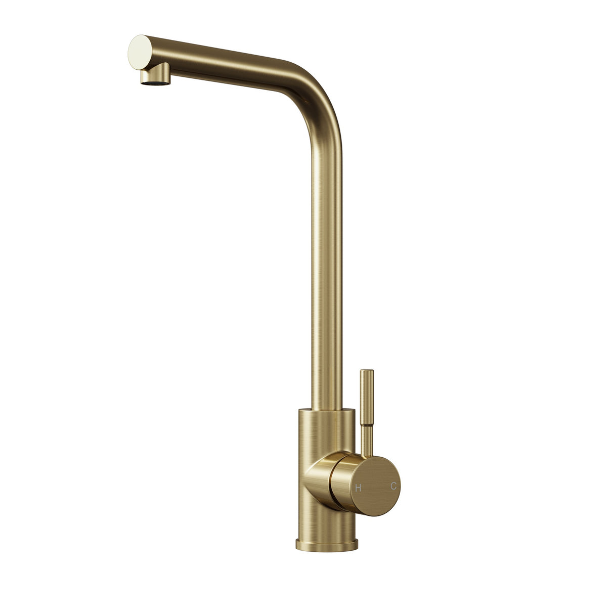 Modern L-Neck Kitchen Sink Mixer Tap Single Lever, Top Fix Installation – 347 x 90 x 245 mm - Choice of Colour
