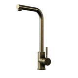 Modern L-Neck Kitchen Sink Mixer Tap Single Lever, Top Fix Installation – 347 x 90 x 245 mm - Choice of Colour