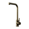 [BKT1334] Modern L-Neck Kitchen Sink Mixer Tap Single Lever, Top Fix Installation, 347 x 90 x 245 mm - Choice of Colour - Cutout