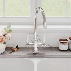 [BKT304B] Norbury Mono Mixer Kitchen Tap - Multiple Handle and Finish Options Available - Lifestyle 1