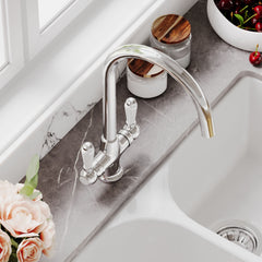 [BKT304B] Norbury Mono Mixer Kitchen Tap - Multiple Handle and Finish Options Available - Lifestyle 3