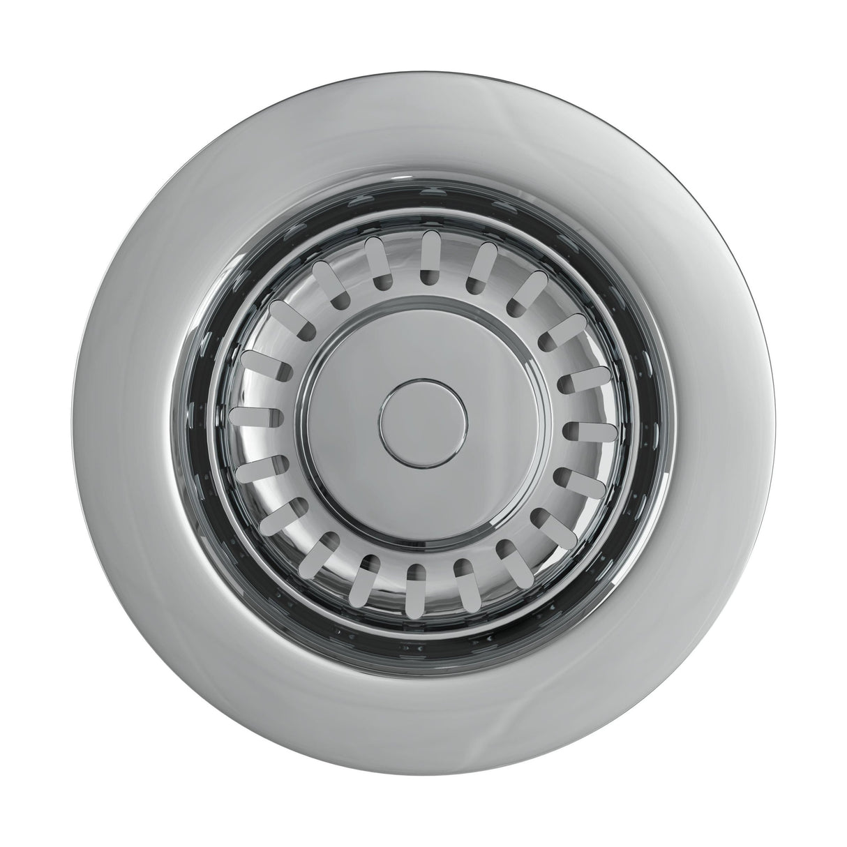 [BKT528] Modern Round Kitchen Sink Strainer Waste without Overflow, Top Fix Installation,  98 x 114 x 214 mm - Choice of Colour - Cutout