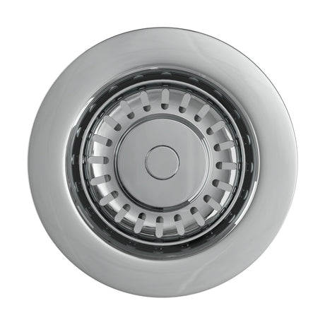 [BKT528] Modern Round Kitchen Sink Strainer Waste without Overflow, Top Fix Installation,  98 x 114 x 214 mm - Choice of Colour - Cutout