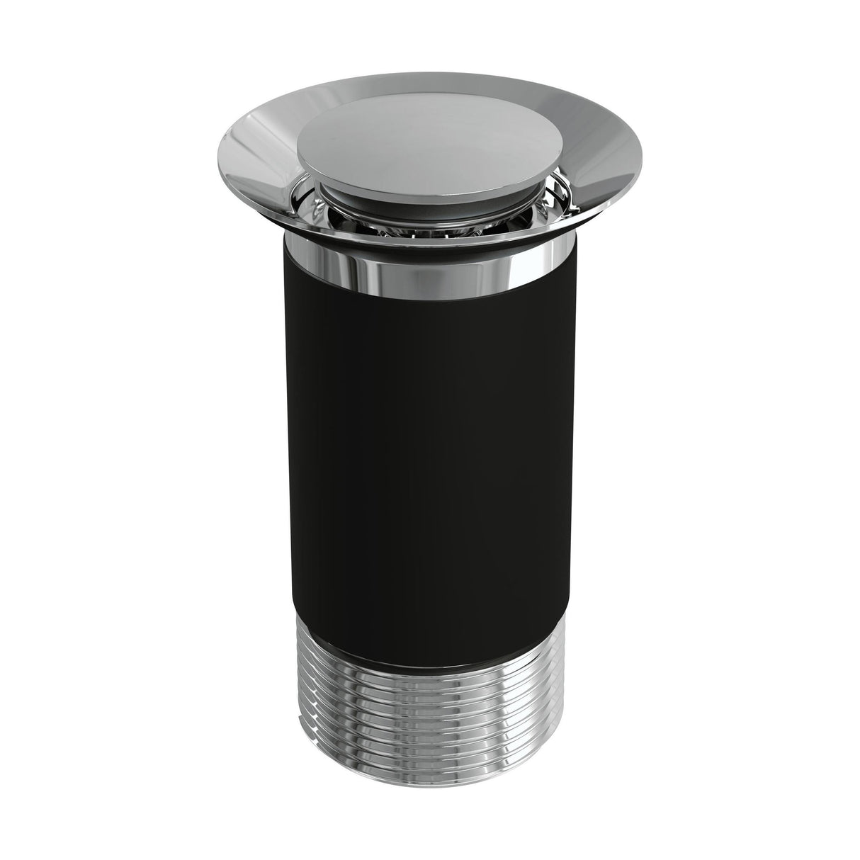 [BKT600] Modern Round Bathroom Click-Clack Unslotted Basin Waste without Overflow, Top Fix Installation, 103 x 60 x 104 mm - Choice of Colour - Cutout