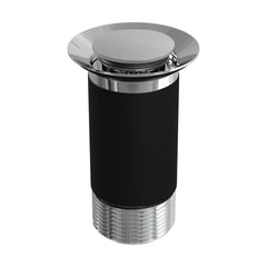 [BKT600] Modern Round Bathroom Click-Clack Unslotted Basin Waste without Overflow, Top Fix Installation, 103 x 60 x 104 mm - Choice of Colour - Cutout
