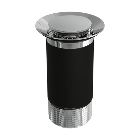 [BKT600] Modern Round Bathroom Click-Clack Unslotted Basin Waste without Overflow, Top Fix Installation, 103 x 60 x 104 mm - Choice of Colour - Cutout