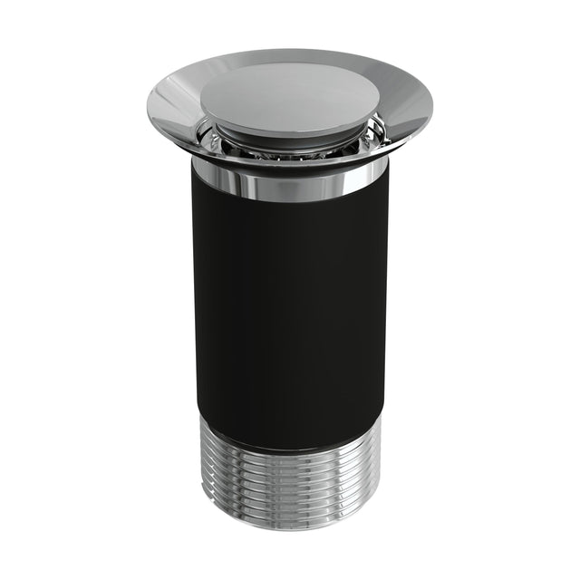 [BKT600] Modern Round Bathroom Click-Clack Unslotted Basin Waste without Overflow, Top Fix Installation, 103 x 60 x 104 mm - Choice of Colour - Cutout