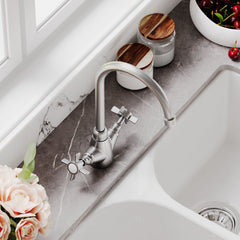 [BKT603] Norbury Mono Mixer Kitchen Tap - Multiple Handle and Finish Options Available - Lifestyle 3