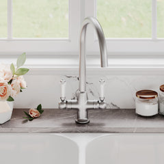 [BKT604] Norbury Mono Mixer Kitchen Tap - Multiple Handle and Finish Options Available - Lifestyle 1
