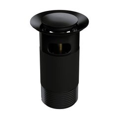 [BKT732] Modern Round Bathroom Click-Clack Slotted Basin Waste with Overflow, Top Fix Installation, 103 x 60 x 104 mm - Choice of Colour - Cutout